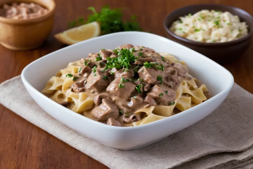 How Do You Make Stroganoff Less Bland?